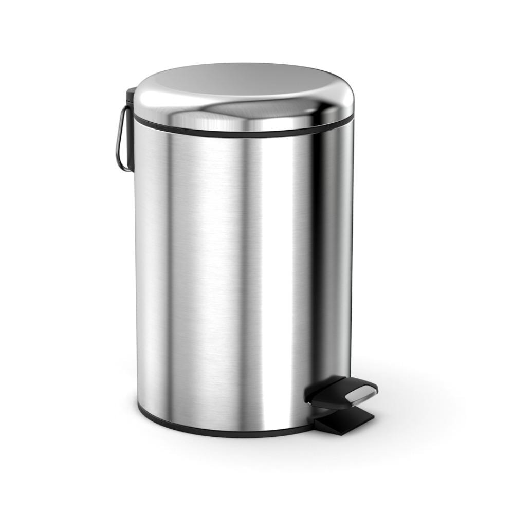 AKC 12-Liters Trash Can with Silent-Close Lid and Finger Print Proof Finish