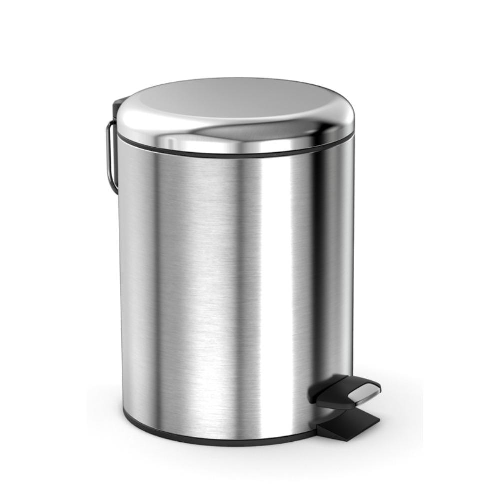 AKC 5-Liter Quiet-Close Trash Can with Matte Finish and Finger Print Proof