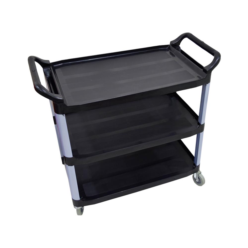 Plastic Service Trolley | BLACK